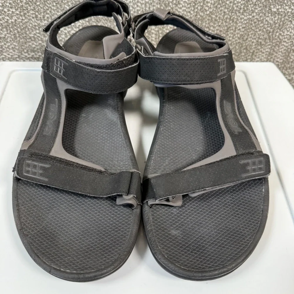 Teva Sandals Katavi Mens 13‎ Black Adjustable Straps Hiking Outdoor Sporty Shoes